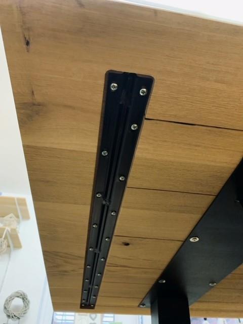Old Style 1000x2000mm mit V-Fuge, gerade Kante mit Stahl (ohne Untergestell)